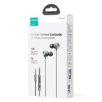 Handsfree 3.5mm Joyroom JR-EW03, Gray