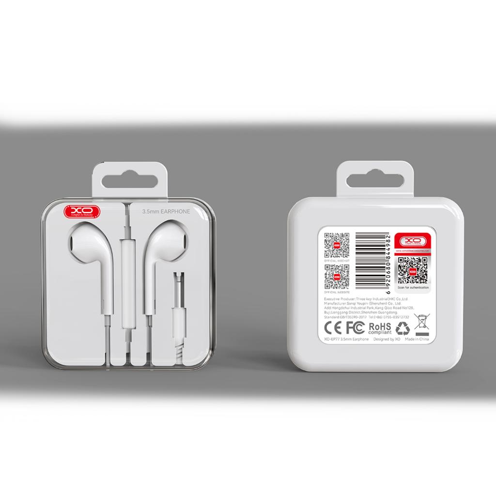 Handsfree 3.5mm XO Design EP77, Бял