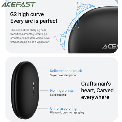 Handsfree Bluetooth Acefast FA002, TWS, Бял