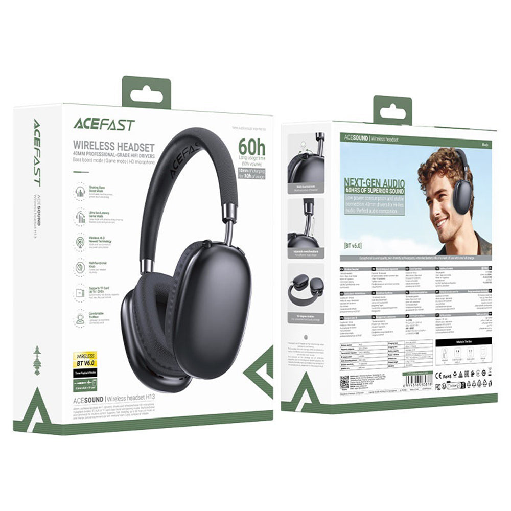 Handsfree Bluetooth Acefast H13, A2DP, Черен