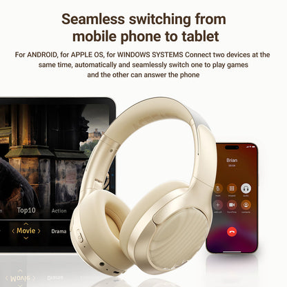 Handsfree Bluetooth Acefast H5, A2DP, ANC, Бял