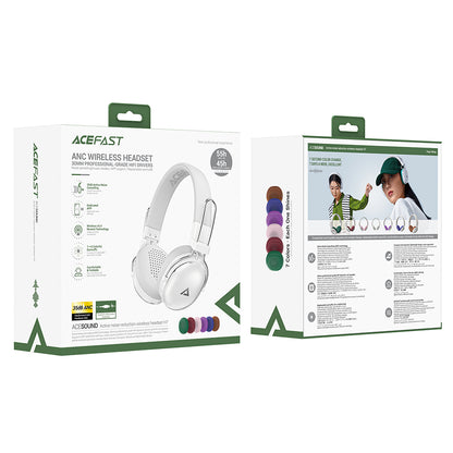 Handsfree Bluetooth Acefast H7, A2DP, ANC, Бял