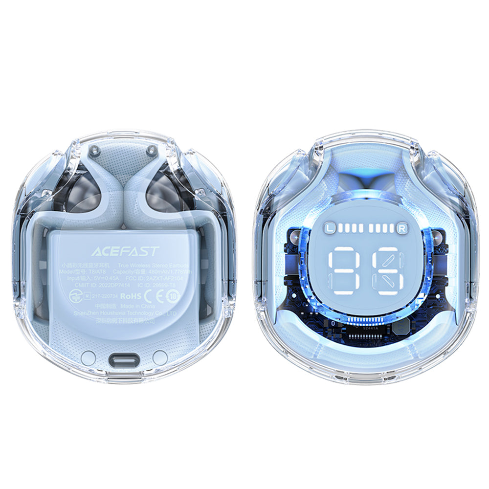 Handsfree Bluetooth Acefast T8, TWS, Син