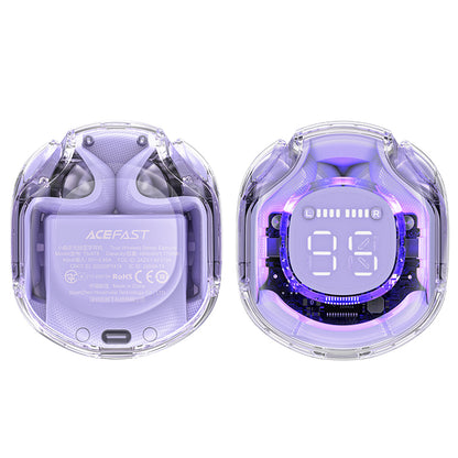Handsfree Bluetooth Acefast T8, TWS, Лилав
