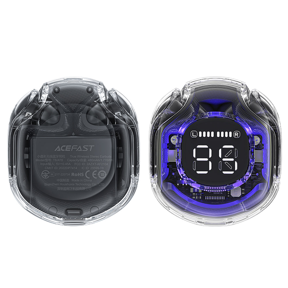 Handsfree Bluetooth Acefast T8, TWS, Черен