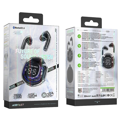 Handsfree Bluetooth Acefast T8, TWS, Черен