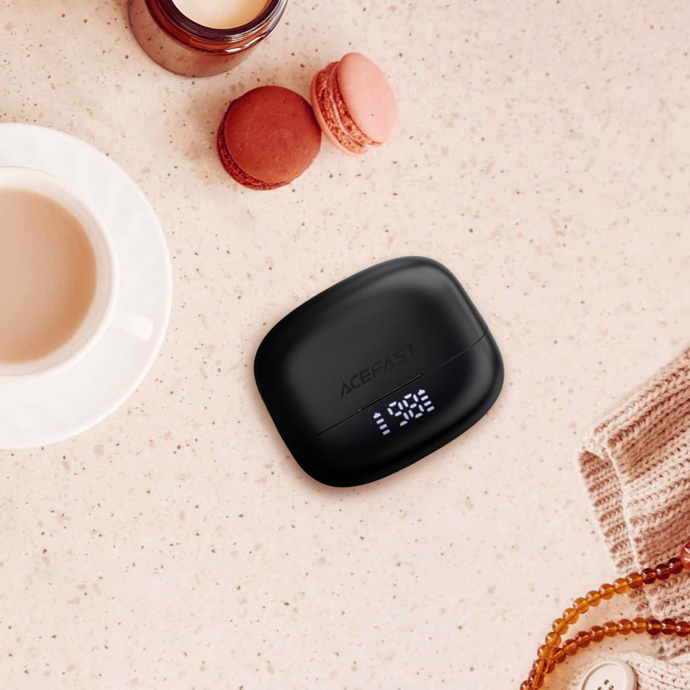 Handsfree Bluetooth Acefast W1, TWS, Черен