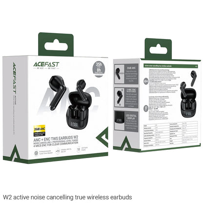 Handsfree Bluetooth Acefast W2, TWS, Черен