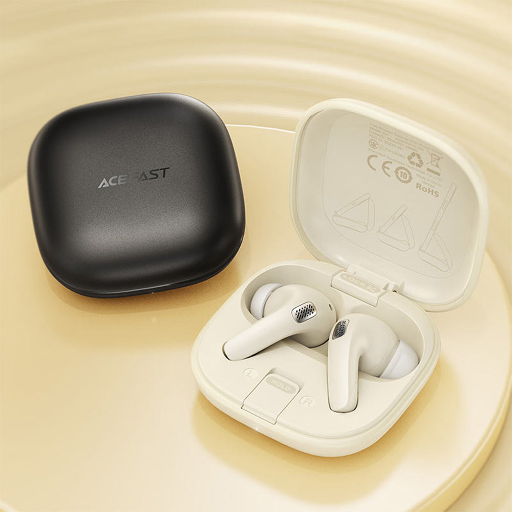 Handsfree Bluetooth Acefast W4, TWS, Бежов