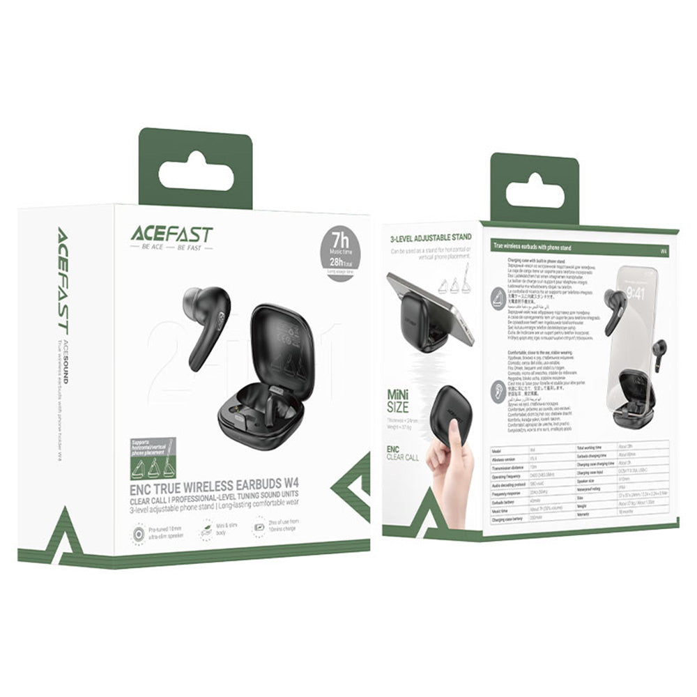 Handsfree Bluetooth Acefast W4, TWS, Бежов