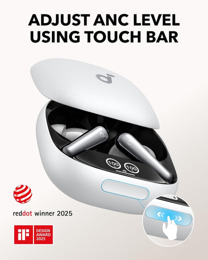 Handsfree Bluetooth Anker Soundcore Liberty 4 Pro, TWS, ANC, Бял A3954G21