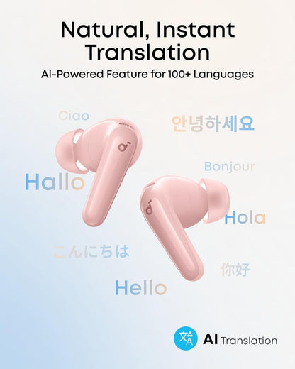 Handsfree Bluetooth Anker SoundCore R60i, TWS, ANC, Розов D1202G51