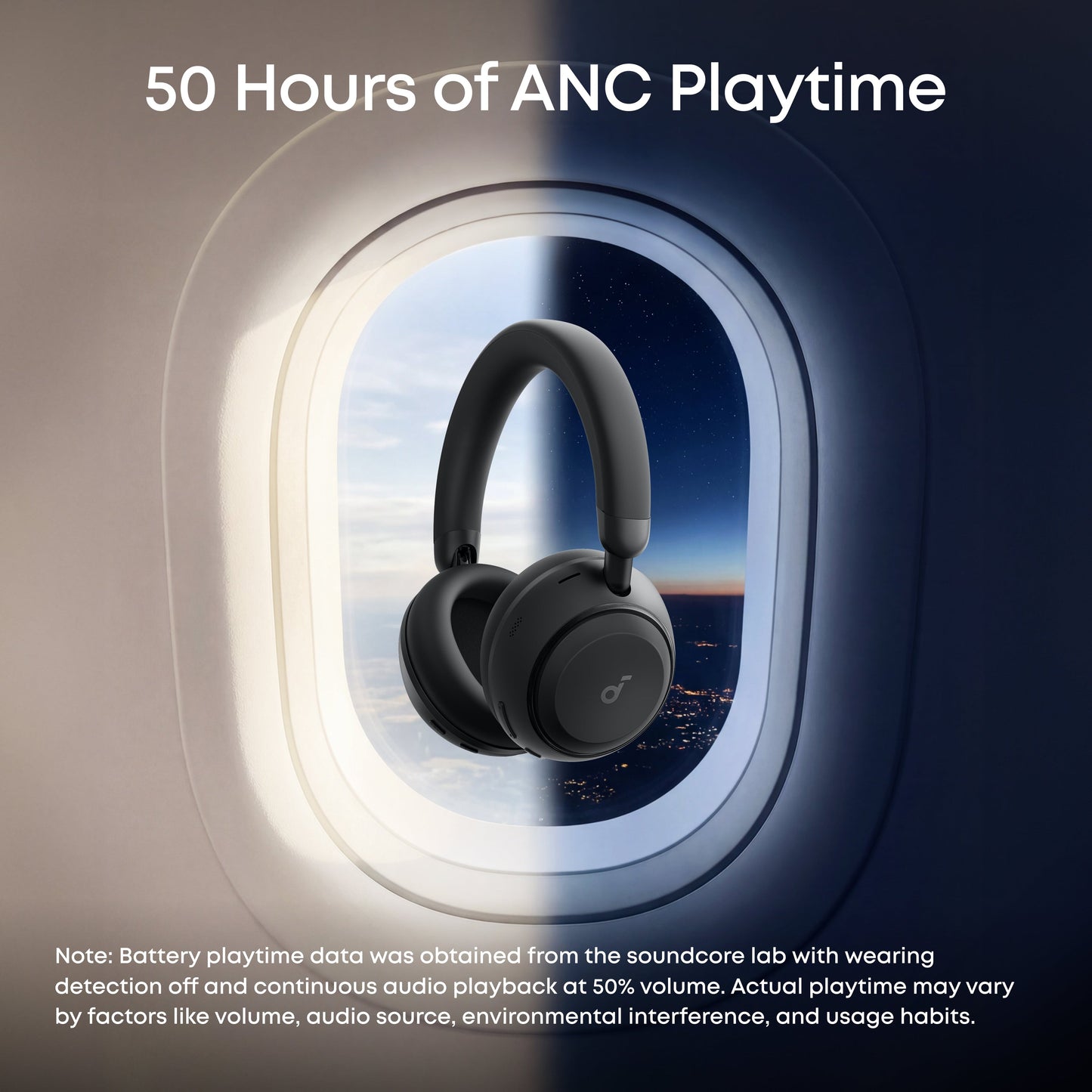 Handsfree Bluetooth Anker SoundCore Space 2, A2DP, ANC, Черен D1402G11