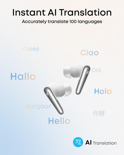 Handsfree Bluetooth Anker Soundcore Liberty 4 Pro, TWS, ANC, Бял A3954G21