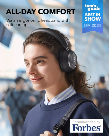 Handsfree Bluetooth Anker SoundCore Space One Pro, A2DP, ANC, Черен A3062G11