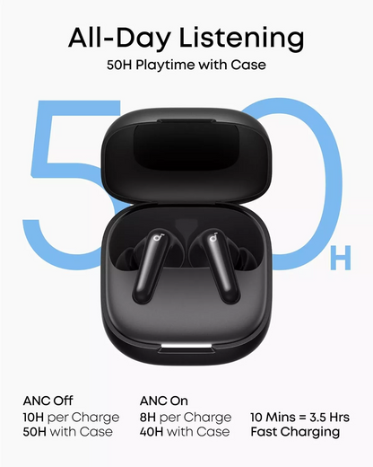 Handsfree Bluetooth Anker SoundCore R60i, TWS, ANC, Черен D1202G11