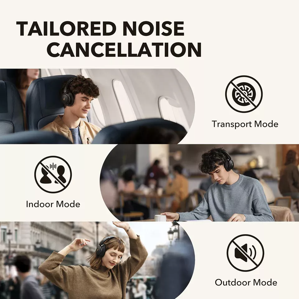 Handsfree Bluetooth Anker SoundCore Q30, A2DP, ANC, Черен A3028313