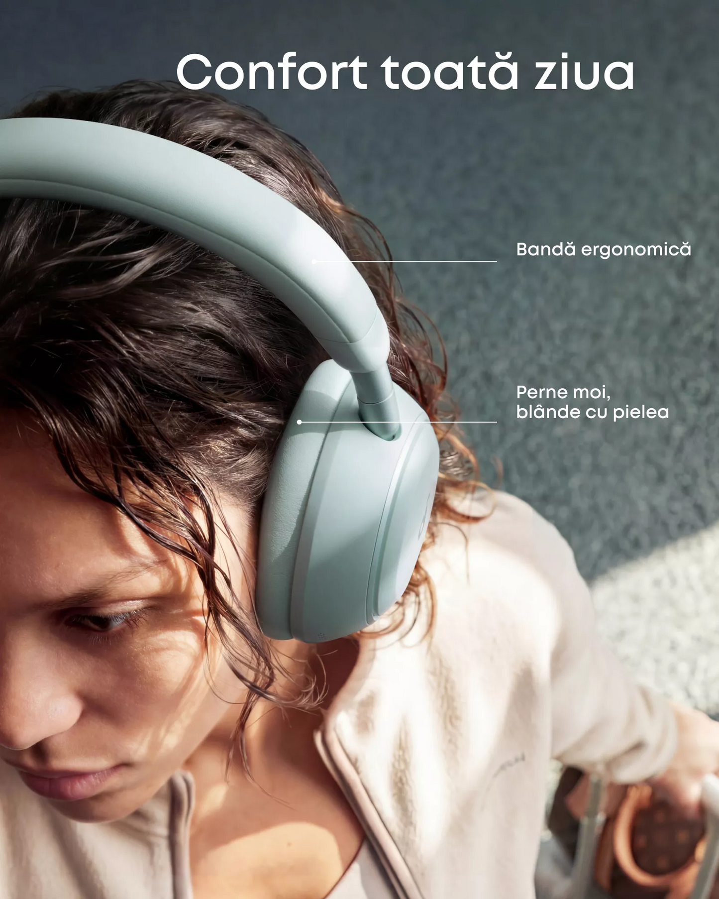 Handsfree Bluetooth Anker SoundCore Space 2, A2DP, ANC, Зелен D1402G61