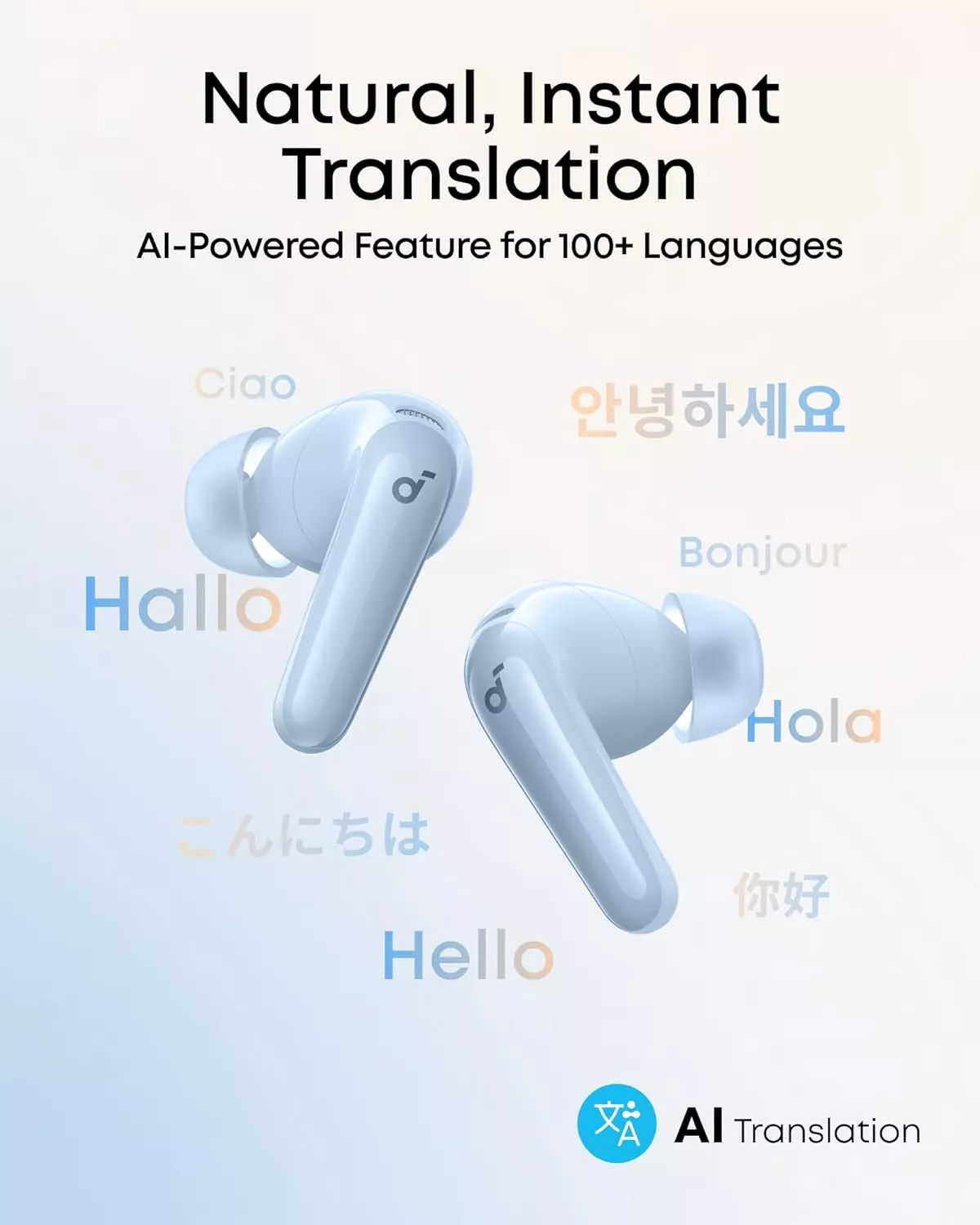 Handsfree Bluetooth Anker SoundCore R60i, TWS, ANC, Син D1202G31