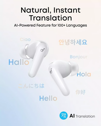 Handsfree Bluetooth Anker Soundcore R60i, TWS, ANC, Бял D1202G21
