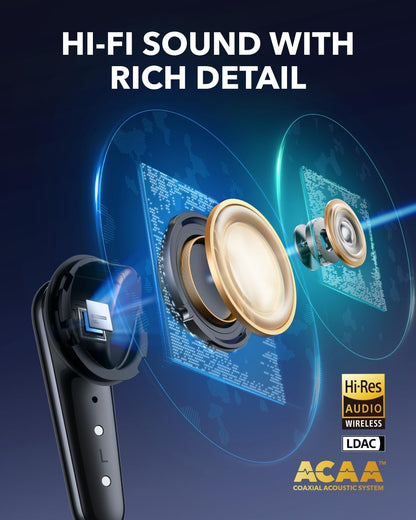 Handsfree Bluetooth Anker Soundcore Liberty 4 Pro, TWS, ANC, Черен A3954G11