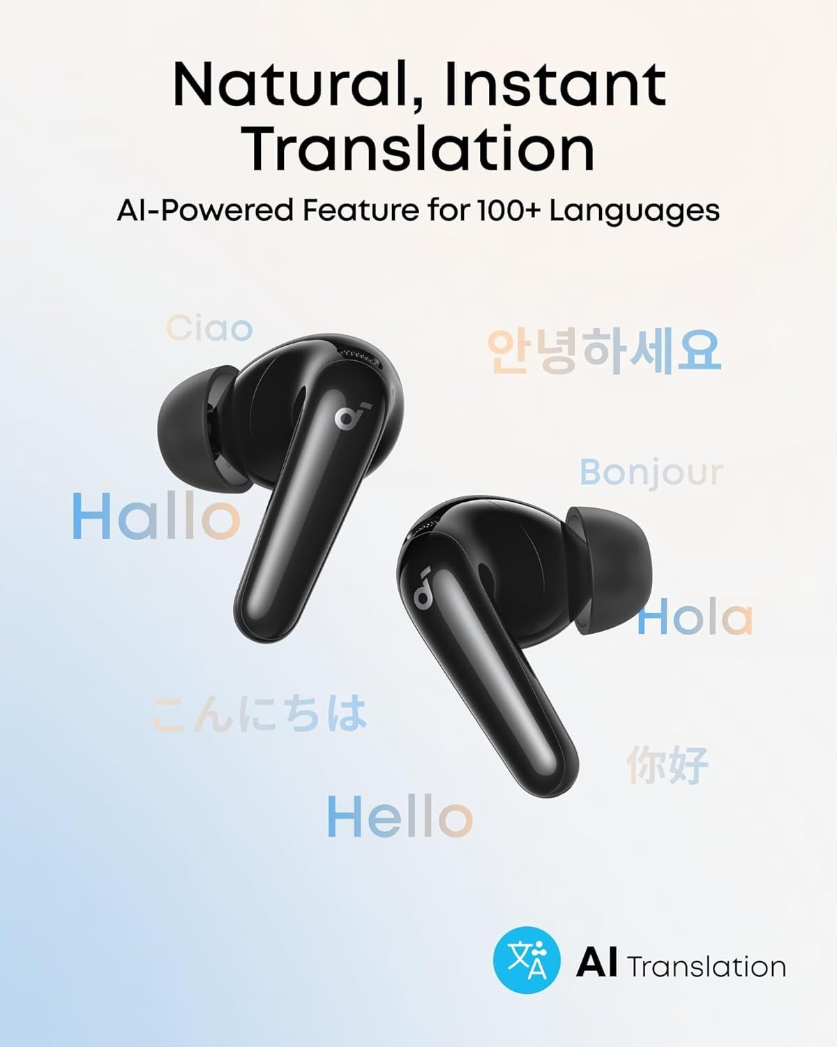 Handsfree Bluetooth Anker SoundCore R60i, TWS, ANC, Черен D1202G11