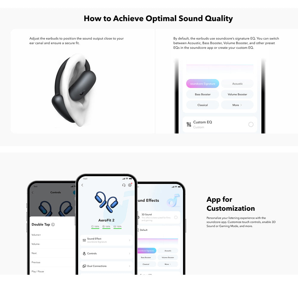 Handsfree Bluetooth Anker SoundCore AeroFit 2, TWS, Blue A3874G31