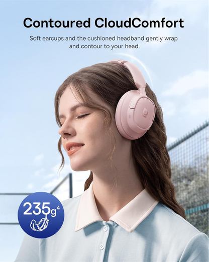Handsfree Bluetooth Baseus Bass BH1 NC, MultiPoint, A2DP, ANC, Розов A0203704