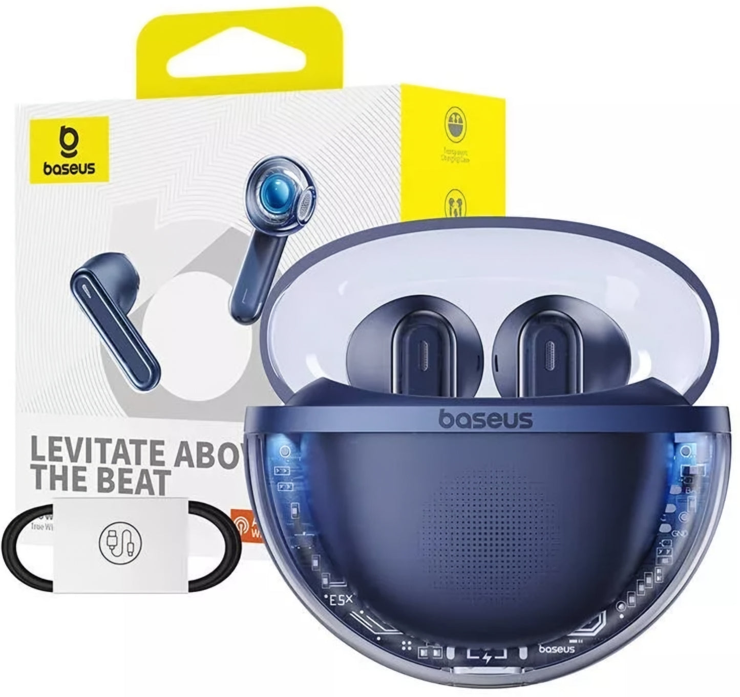 Handsfree Bluetooth Baseus Bowie E5x, TWS, Син A00060101323-00