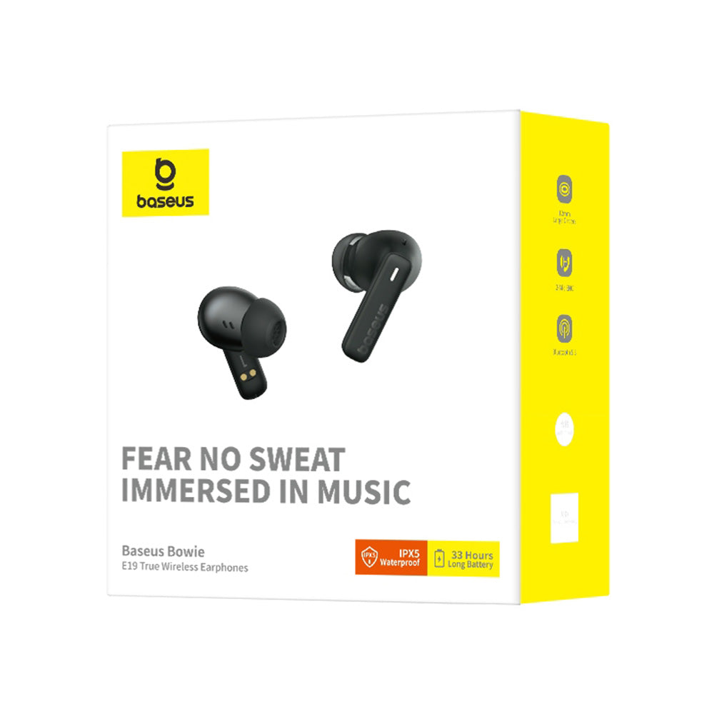 Handsfree Bluetooth Baseus Bowie E19, TWS, Черен A00069600113-00