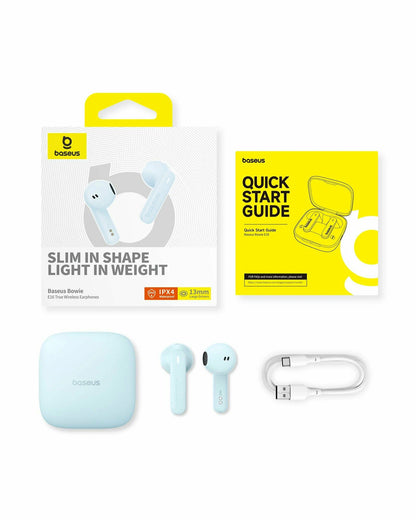 Handsfree Bluetooth Baseus Bowie E16, TWS, Син A00061900313-01