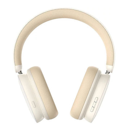 Безжични слушалки Bluetooth Baseus Bowie H1, A2DP, ANC, Крем NGTW230202
