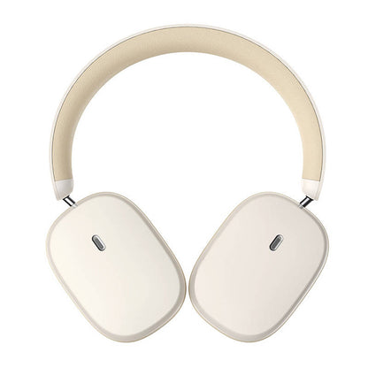 Безжични слушалки Bluetooth Baseus Bowie H1, A2DP, ANC, Крем NGTW230202