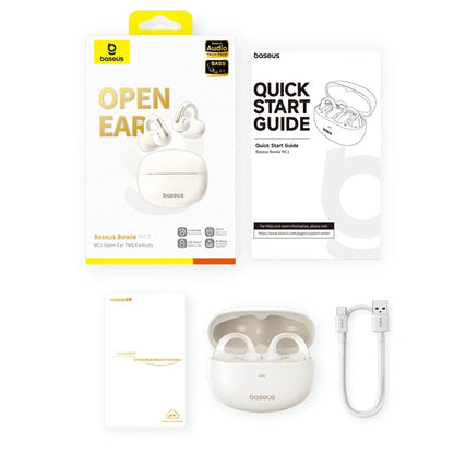 Handsfree Bluetooth Baseus Bowie MC1, TWS, Бял A00083501226-00