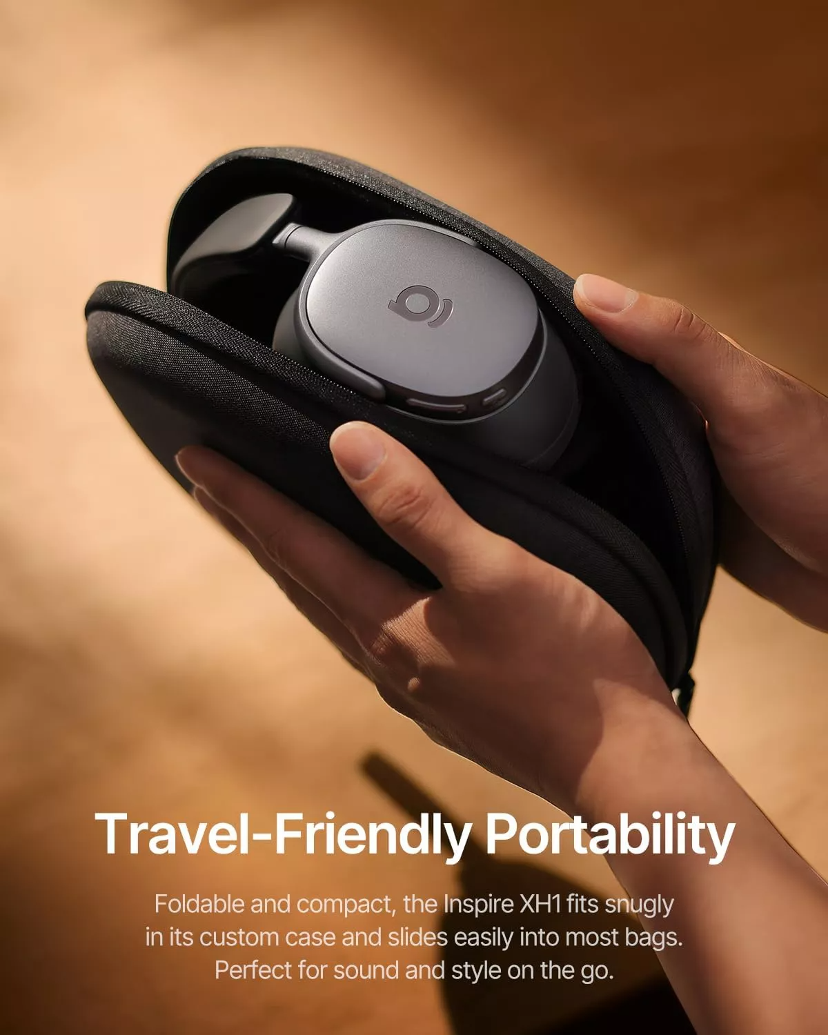 Handsfree Bluetooth Baseus Inspire XH1 Sound by Bose, A2DP, ANC, Черен A00085701123-00
