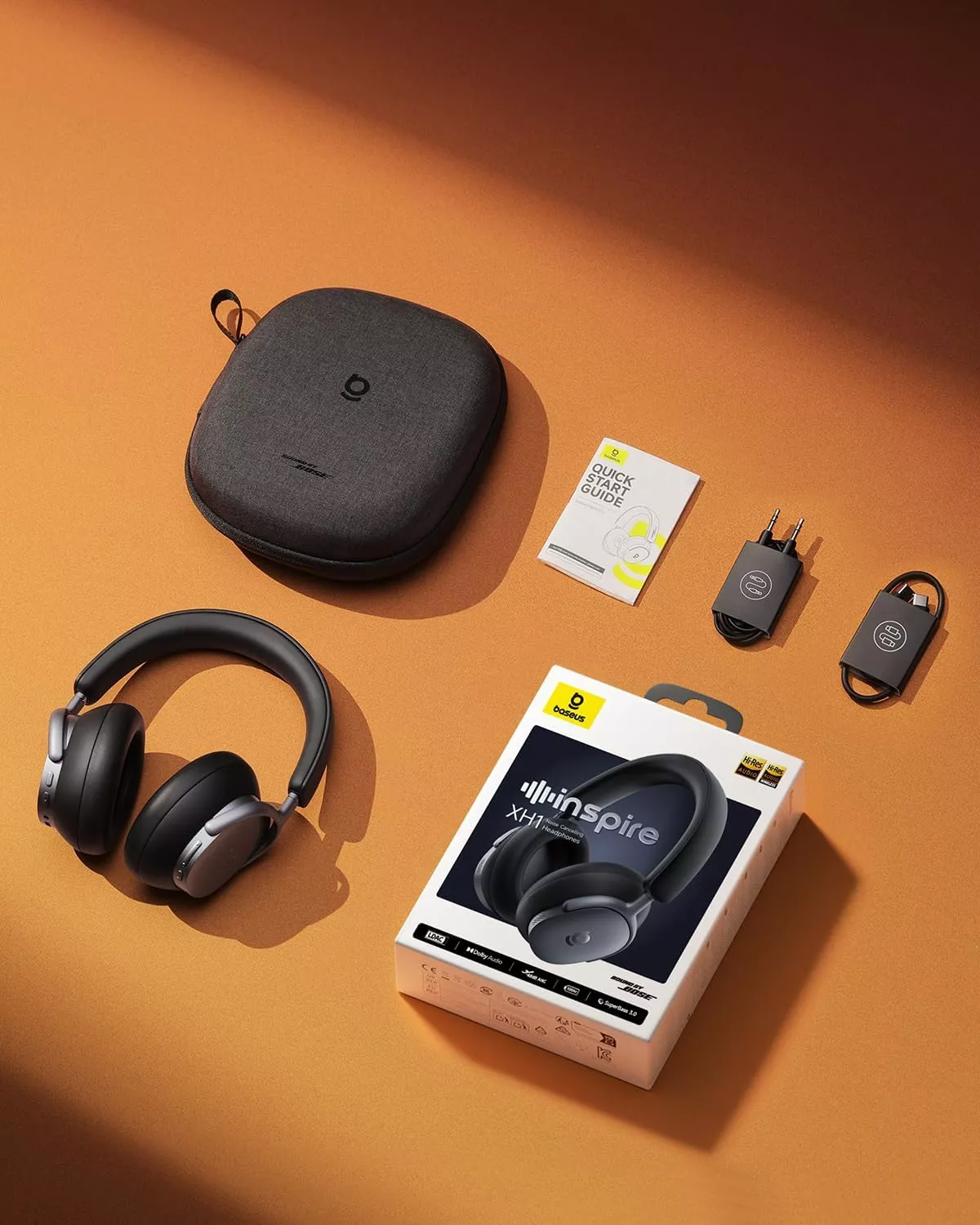 Handsfree Bluetooth Baseus Inspire XH1 Sound by Bose, A2DP, ANC, Черен A00085701123-00
