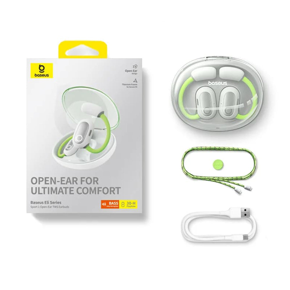 Handsfree Bluetooth Baseus PM20A, TWS, Зелен A00064400641-00