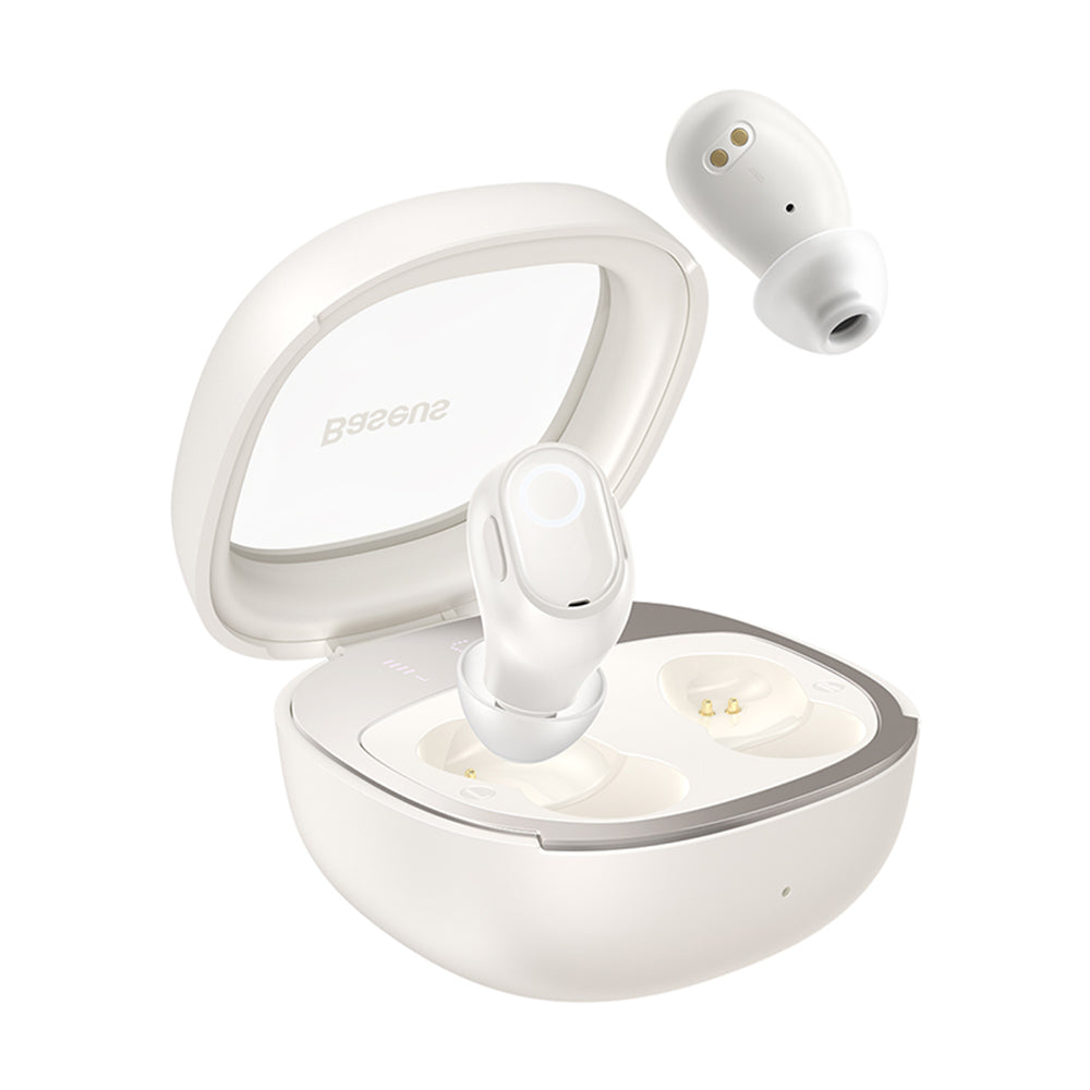 Handsfree Bluetooth Baseus WM02+, TWS, Бял NGTW370302