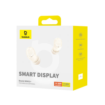 Handsfree Bluetooth Baseus WM02+, TWS, Бял NGTW370302