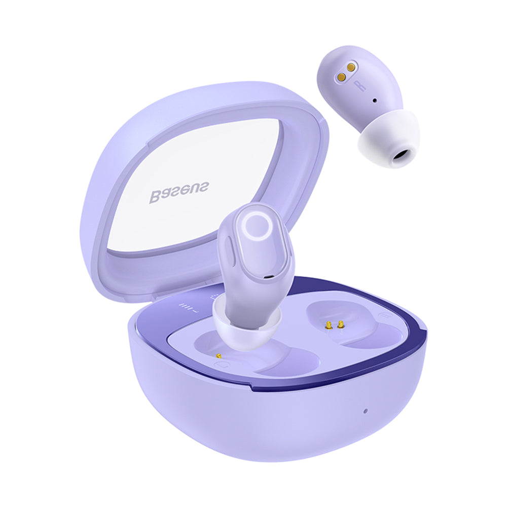 Handsfree Bluetooth Baseus WM02+, TWS, Лилав NGTW370305