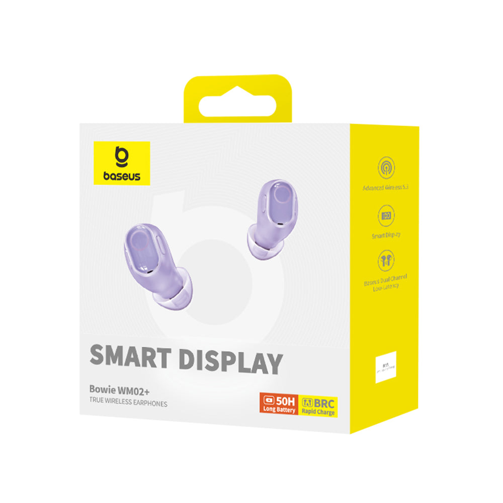 Handsfree Bluetooth Baseus WM02+, TWS, Лилав NGTW370305