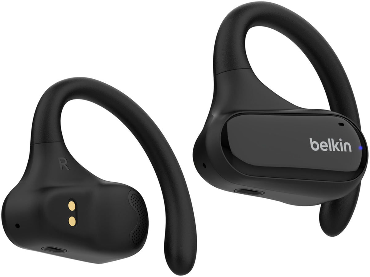 Безжични слушалки Bluetooth Belkin SoundForm ClearFit, TWS, Multipoint, Черен AUC013ctBK