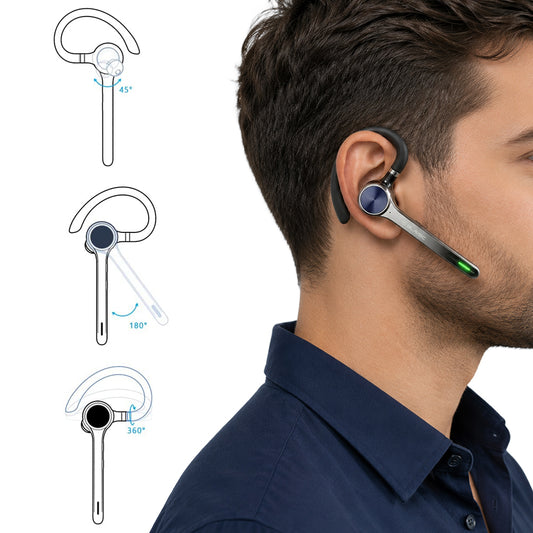 Bluetooth хендсфри Blavec Talk 1, MultiPoint, A2DP, черен