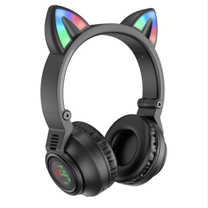 Handsfree Bluetooth Borofone BO18 Cat Ear, A2DP, Черен