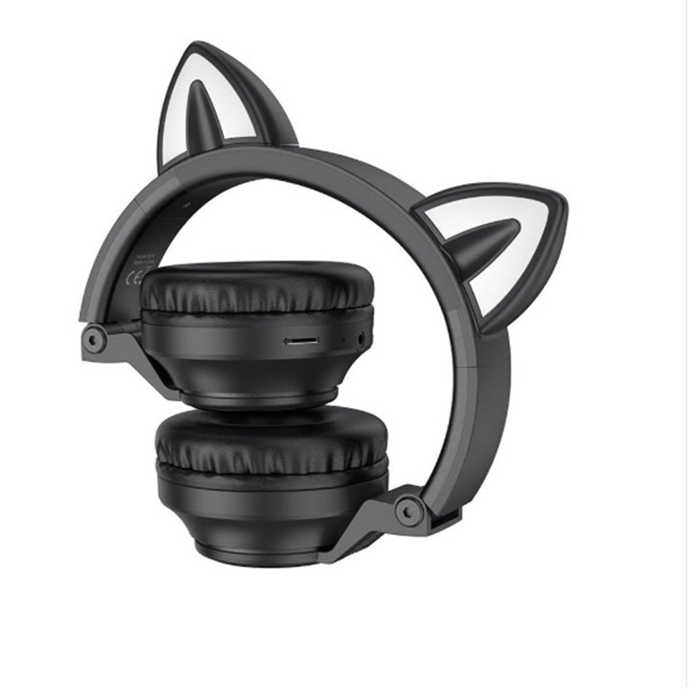 Handsfree Bluetooth Borofone BO18 Cat Ear, A2DP, Черен