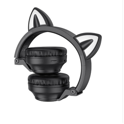 Handsfree Bluetooth Borofone BO18 Cat Ear, A2DP, Черен