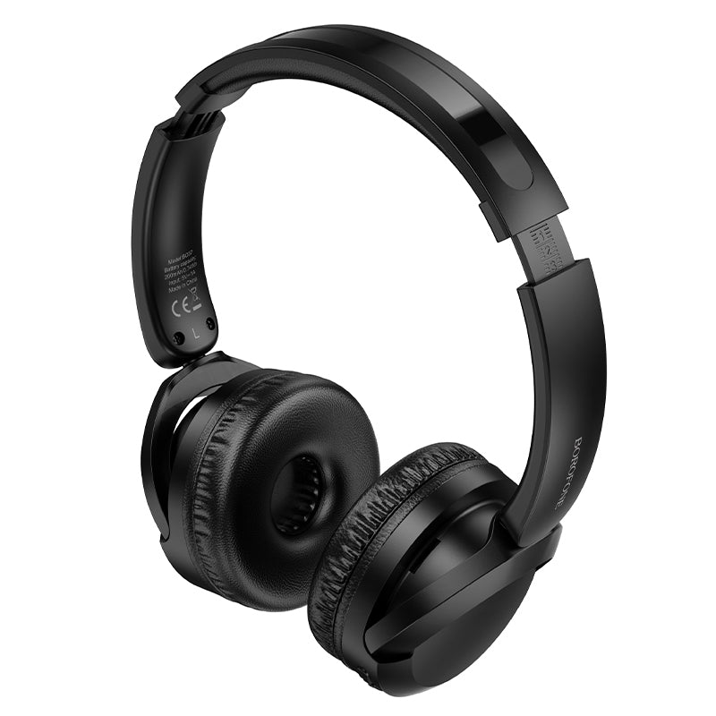 Безжични слушалки Bluetooth Borofone BO37 Marvellous, A2DP, Черен