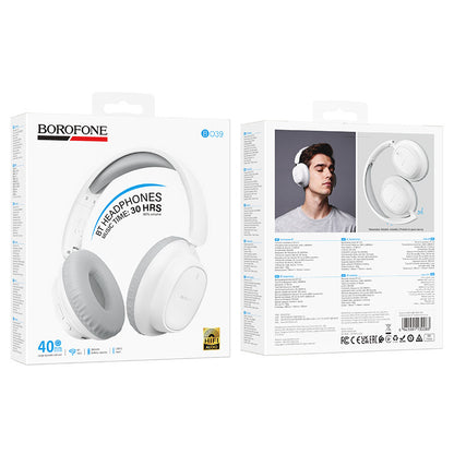 Bluetooth хендсфри Borofone BO39 Melotide, A2DP, бял