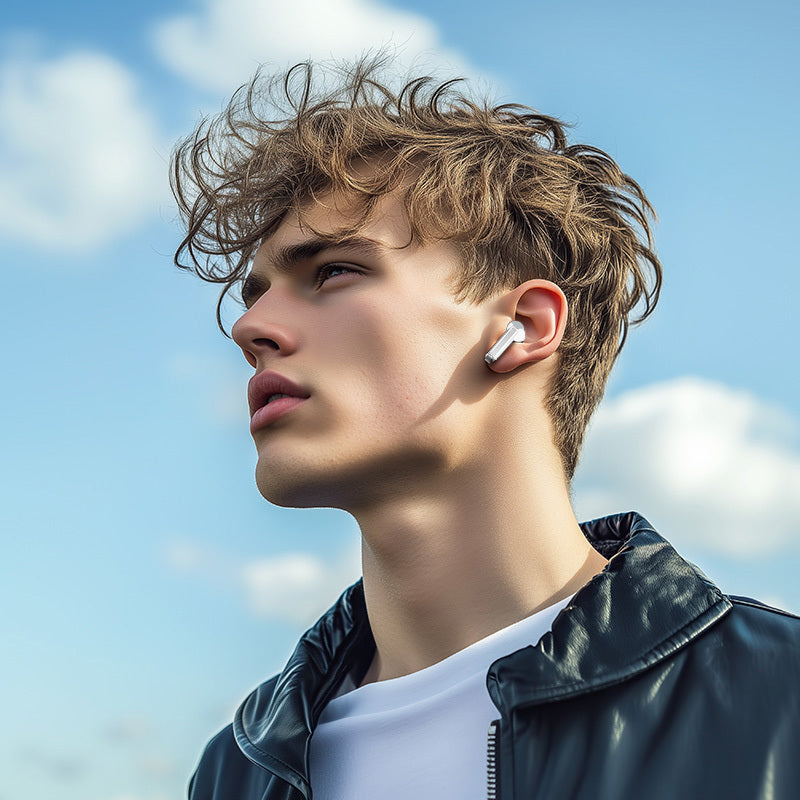 Handsfree Bluetooth Borofone BW88 Deep Rhyme, TWS, Бял 