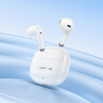 Handsfree Bluetooth Borofone BW88 Deep Rhyme, TWS, Бял 